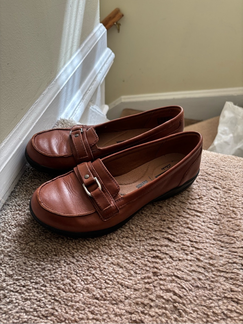 Clarks Brown/Tan Loafers